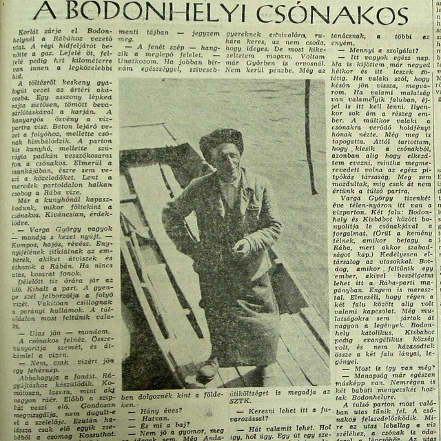 A bodonhelyi csnakos