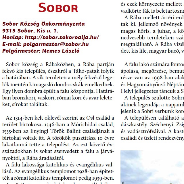 Sobor - Teleplsi rtkek, rtkes teleplsek a Rbakzben