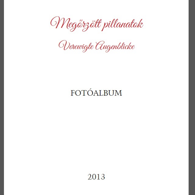Megrztt pillanatok fotalbum 2013 - Enese