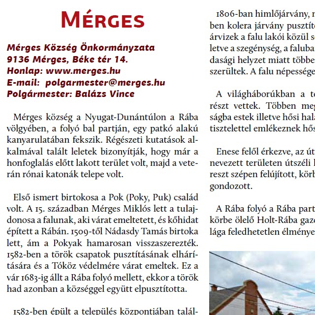 Mrges - Teleplsi rtkek, rtkes teleplsek a Rbakzben