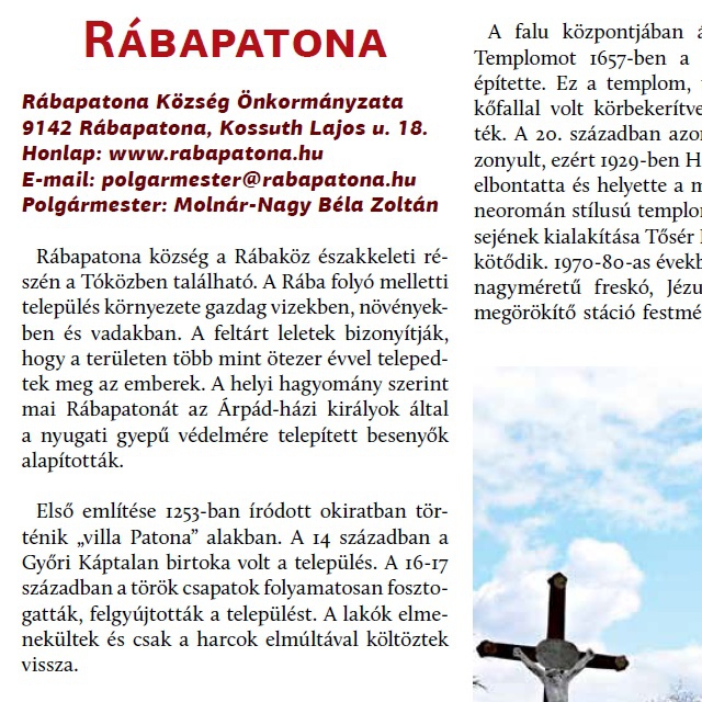 Rbapatona - Teleplsi rtkek, rtkes teleplsek a Rbakzben