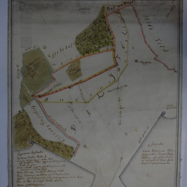 Páli és környéke 1700-as évekbeli térképen