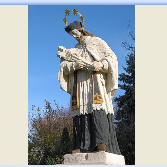Nepomuki Szent János  szobor Szany