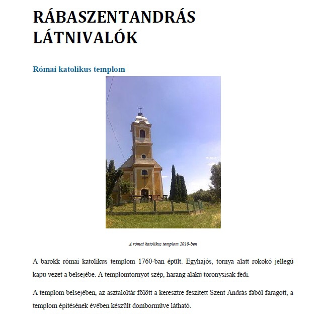 Rbaszentandrs ltnivalk